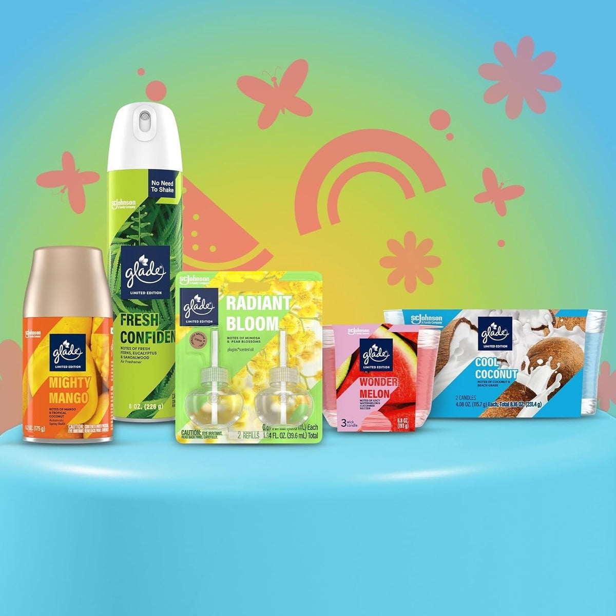 Glade Automatic Spray Refill - Fresh Confidence. 3 Refills (6.2 oz Each)