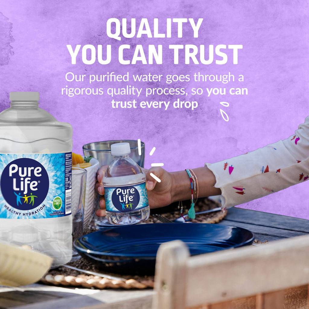 Pure Life Purified Water. 3 Liter. Single Plastic Jug