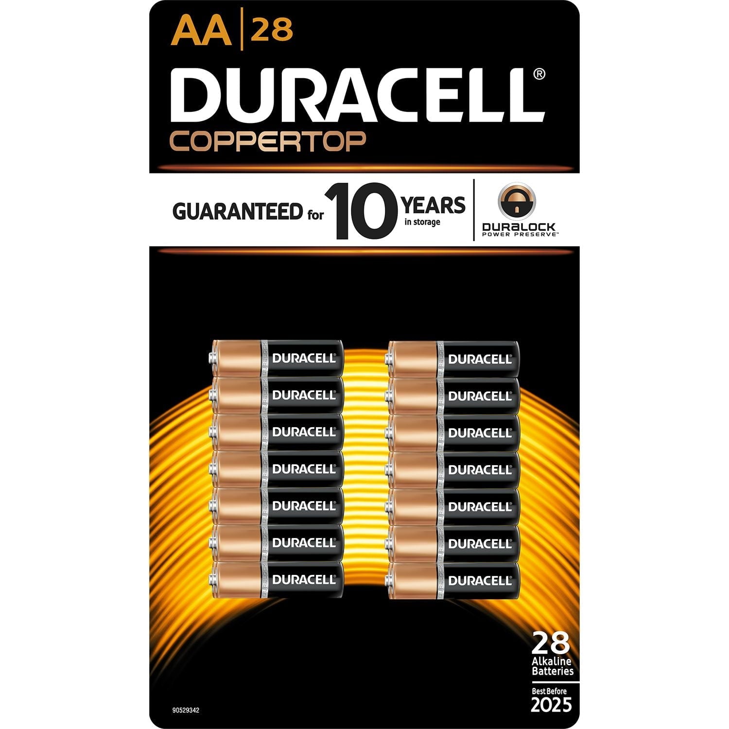 Duracell Coppertop AA Batteries. 28 Count