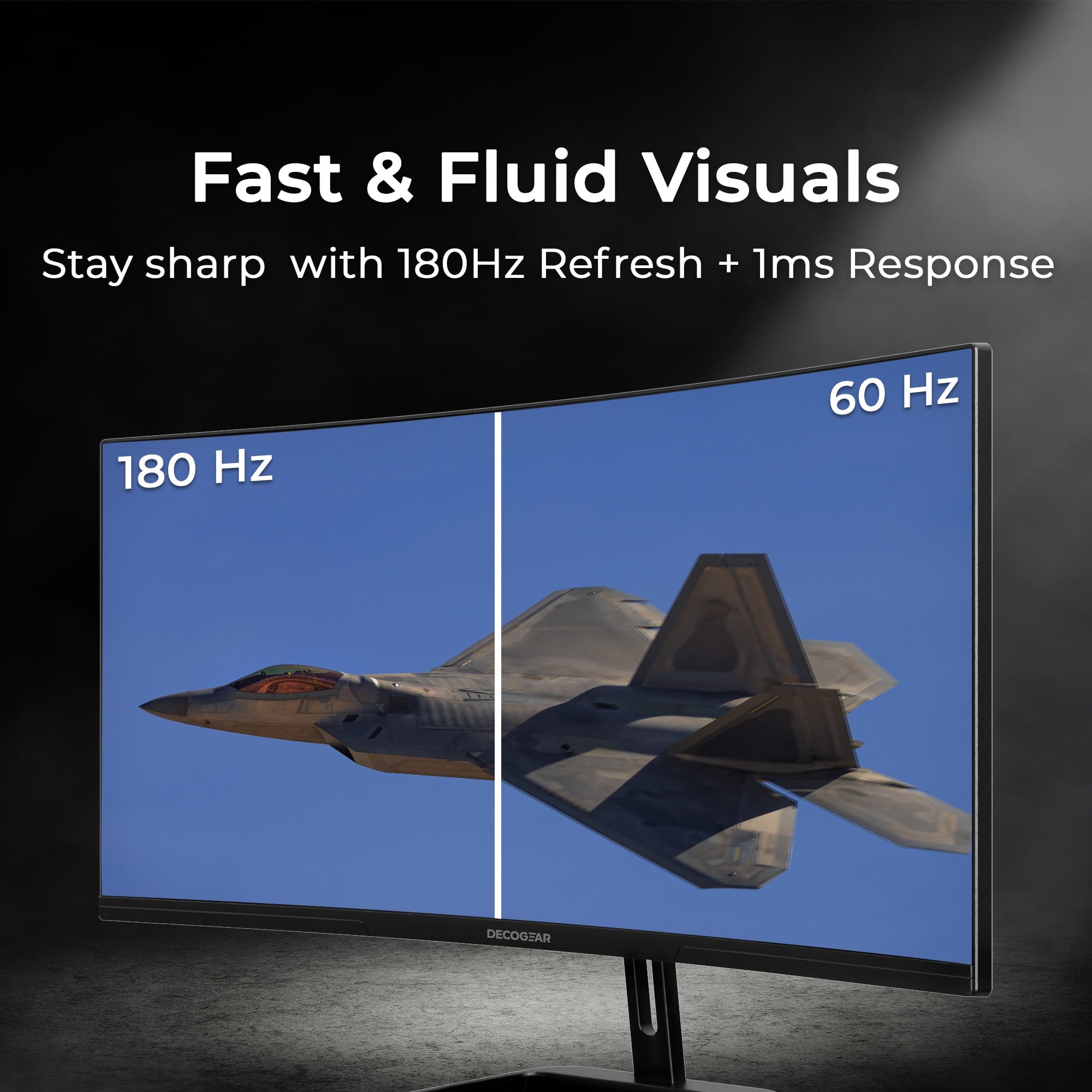Deco Gear 34 Curved Monitor. UltraWide WQHD 3440x1440. 100Hz. 1ms. 99% sRGB. HDR. Low Blue Light. PIP/PBP. 2x HDMI. 2x DisplayPort - Business Productivity Display