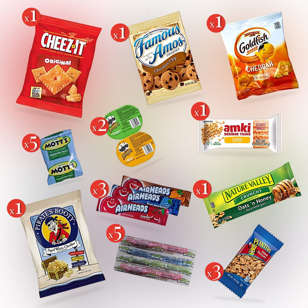 Jumbo Jumble Energy Snack Box (45 Count) Holiday Gift Care Package Snacks Variety Pack for Adults Teens Kids Men Women School College Office Birthday (Energy Set)