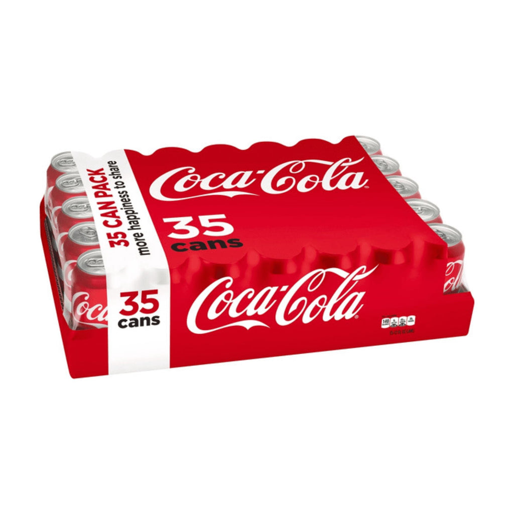 coca-cola drink cans. 12 fl. oz. (pack of 35)