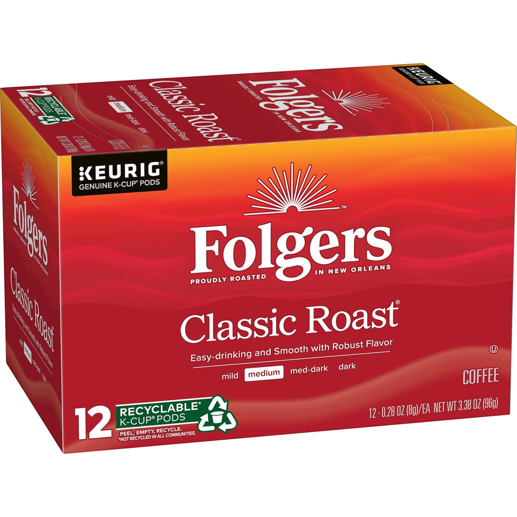 Folgers Classic Roast Coffee K-Cup Pods. Medium Roast. 84-Count