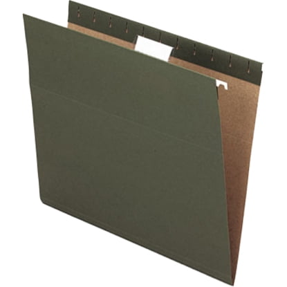 Pendaflex Recycled Hanging File Folders. Letter Size. Green. 25-Box
