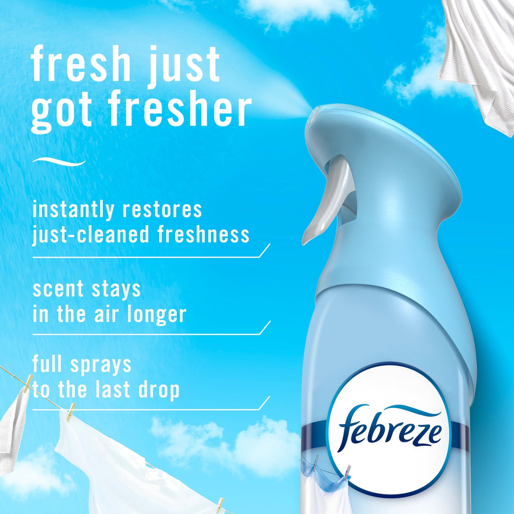 Febreze Air Mist Air Freshener Spray. Linen & Sky Scent. 8.1oz. 2 Count