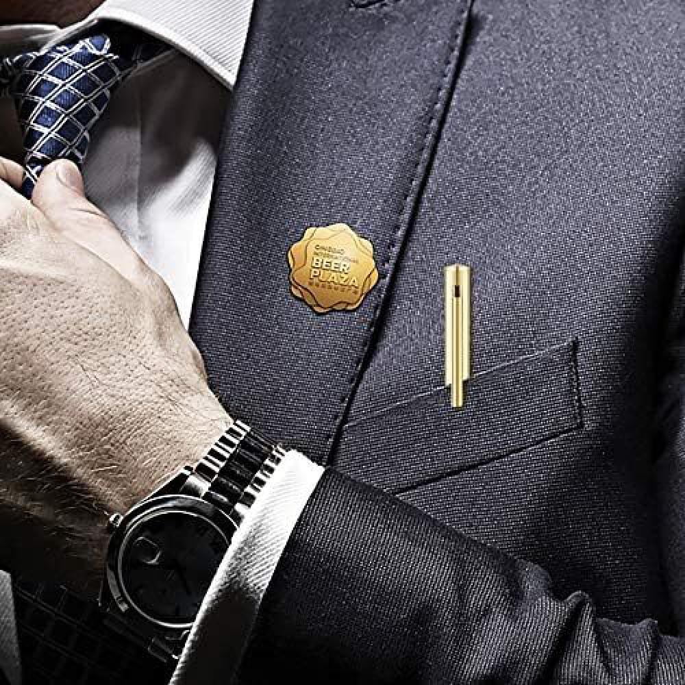 Gold Slim Metallic Ballpoint Pens. Black Ink. 1mm Medium Point (12-Pack)