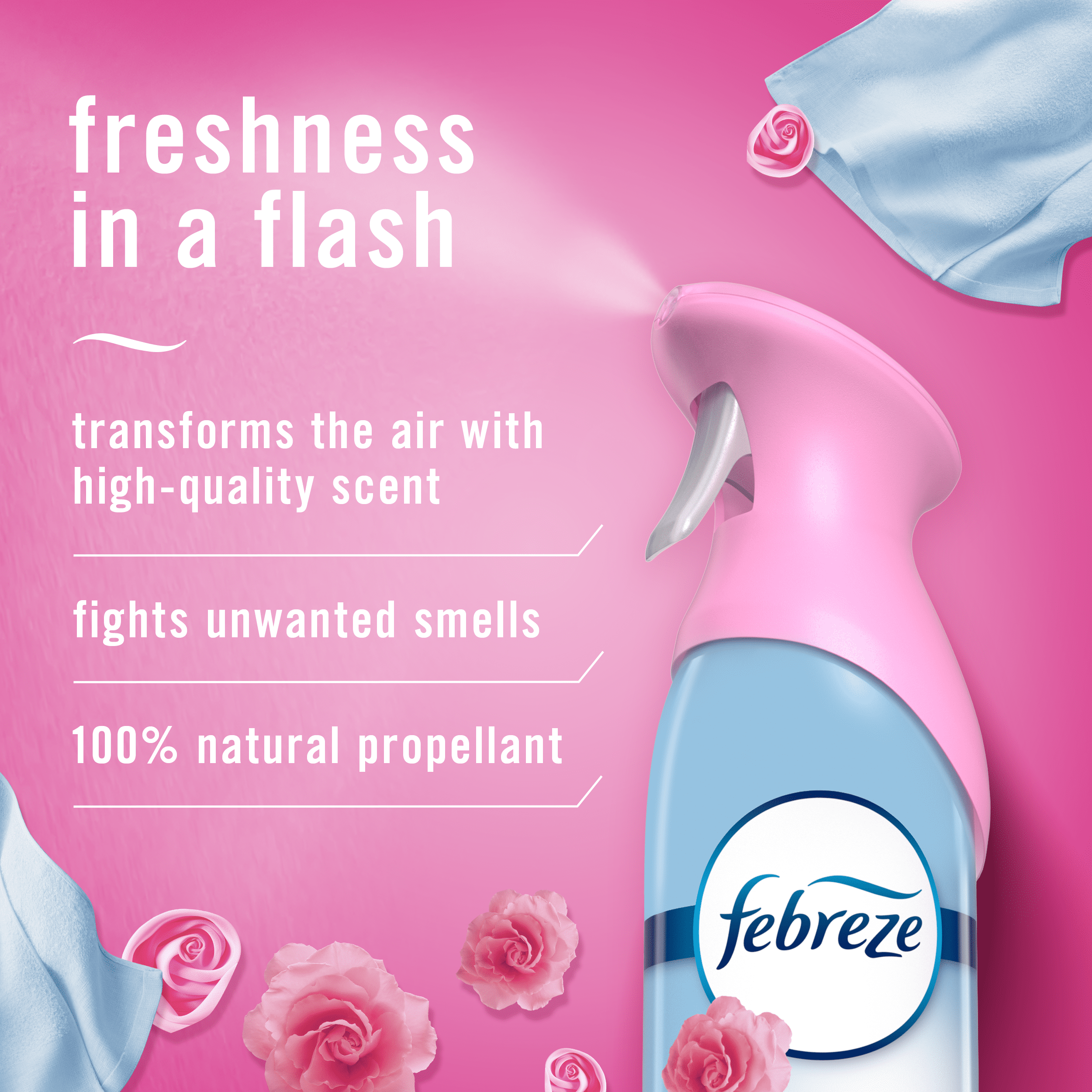 Febreze Air Mist Air Freshener Spray. Downy April Fresh. 8.1 oz. 2 Count