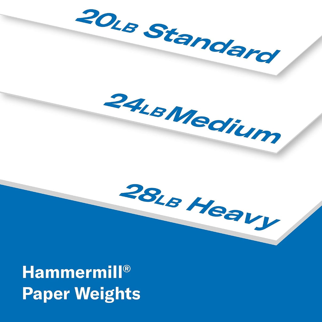 Hammermill Printer Paper. 20 lb Great White 30% Recycled. 8.5 x 11. 5000 Sheets Total (500 per Pack)