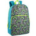 17-Inch Fun Printed Backpack. Game Controllers Print