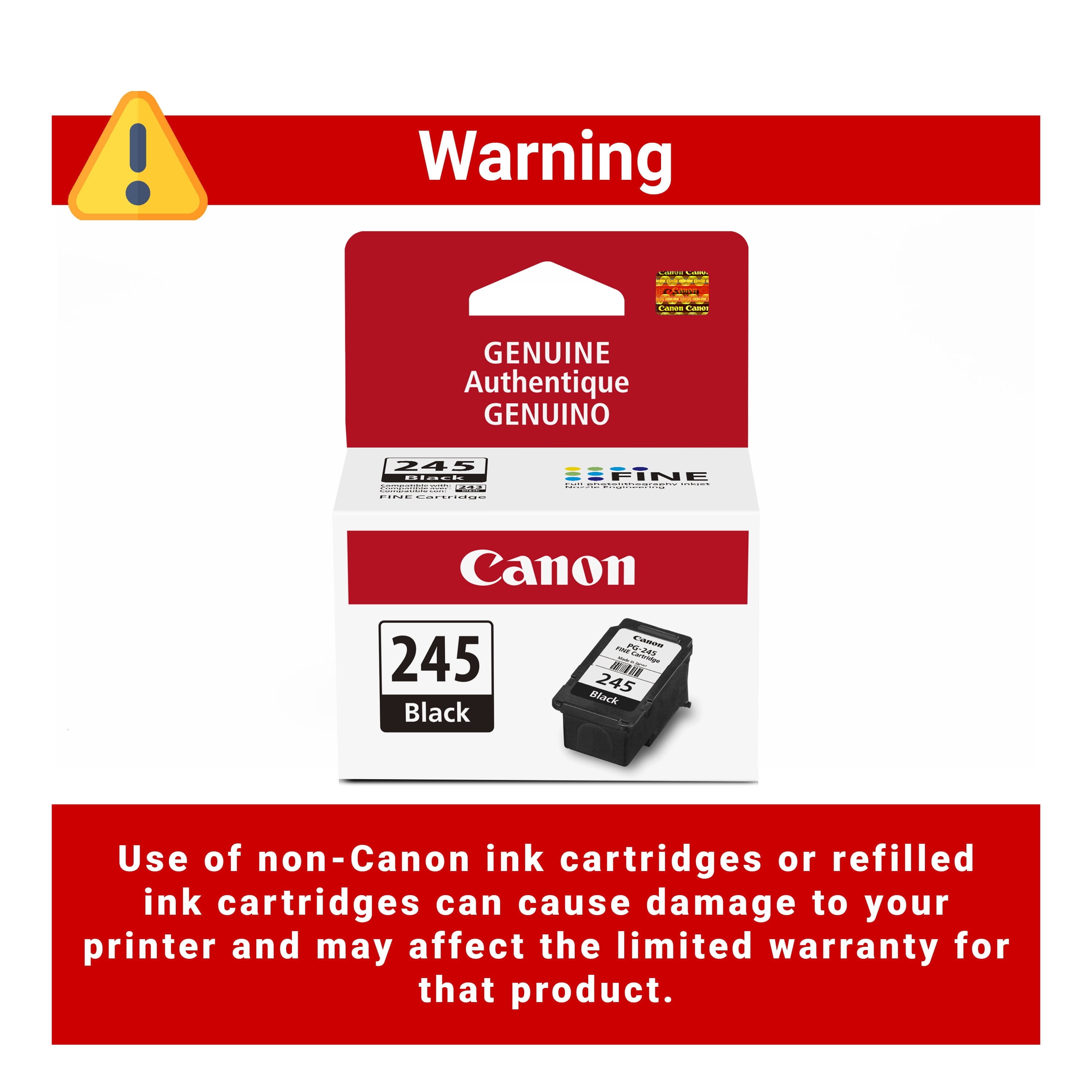 Canon PG-245 Black Inkjet Printer Cartridge
