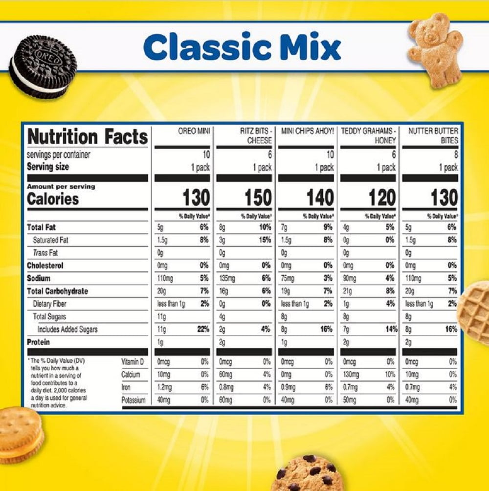 Nabisco Classic Mix Cookie & Cracker. Variety Pack. 40 pk.