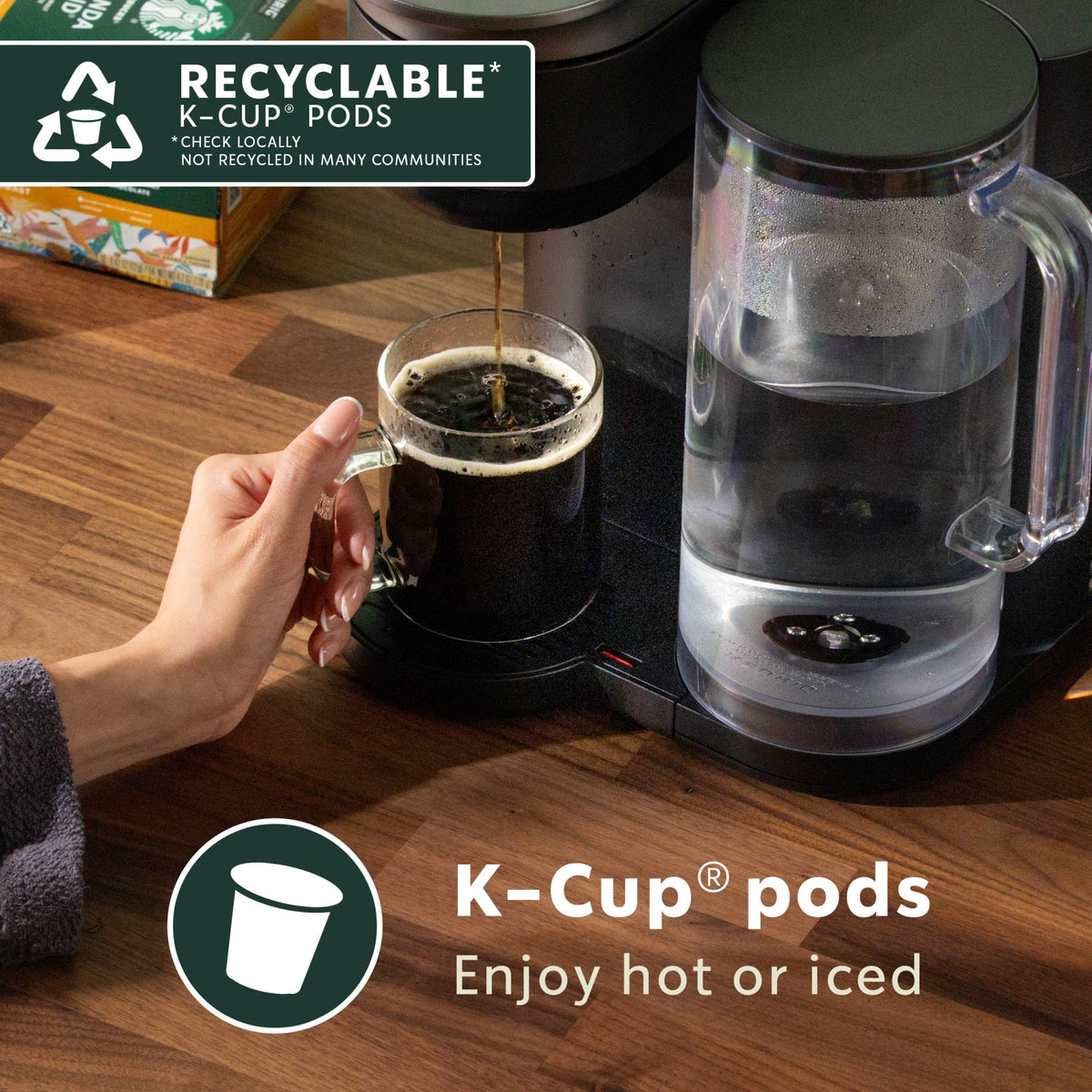 Starbucks Pike Place Roast Medium Roast K-Cup Pods. 32-Count