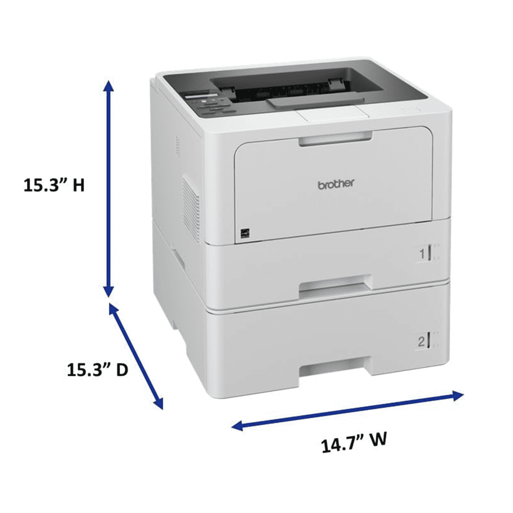 Brother HL-L5210DWT Business Monochrome Laser Printer with Dual Paper Trays