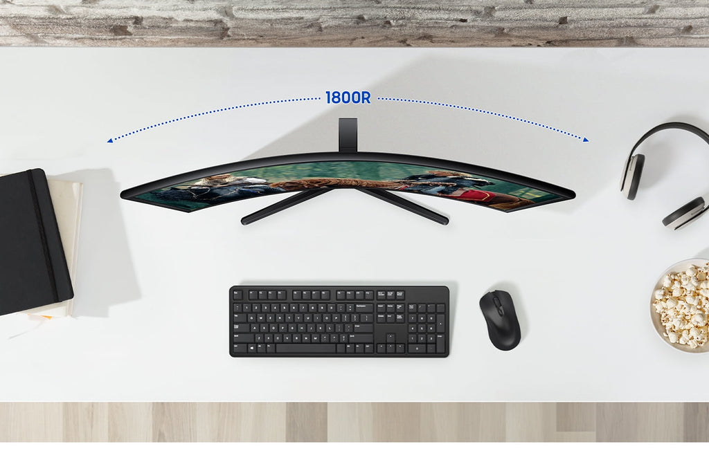 Samsung 27 Essential S3 (S36GD) FHD 100Hz Curved Monitor - LS27D36DGANXZA