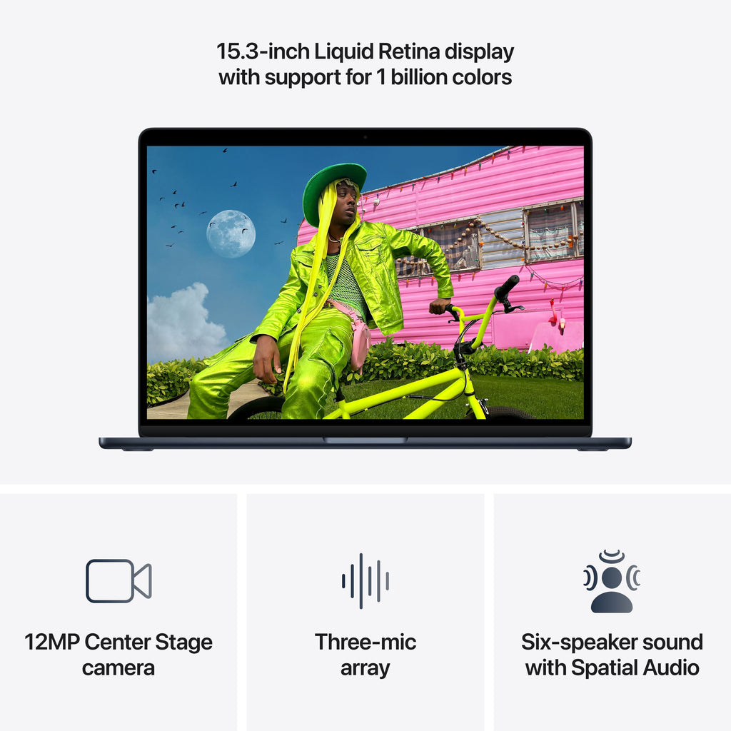 Apple 15 MacBook Air with M5 chip. 10 core CPU / 10 core GPU. 16GB Memory. 1TB SSD - Midnight