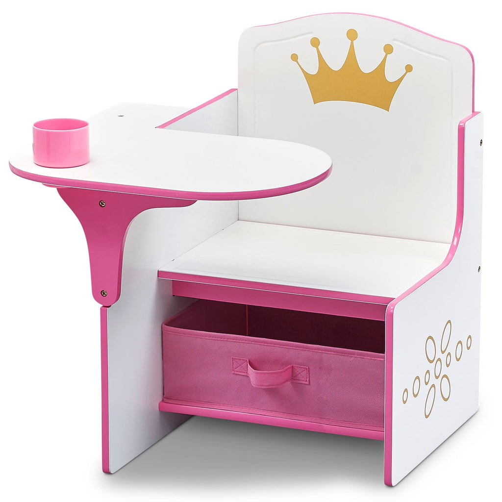 Delta Children Princess Crown Task Chair Desk with Storage Bin. Greenguard Gold Certified