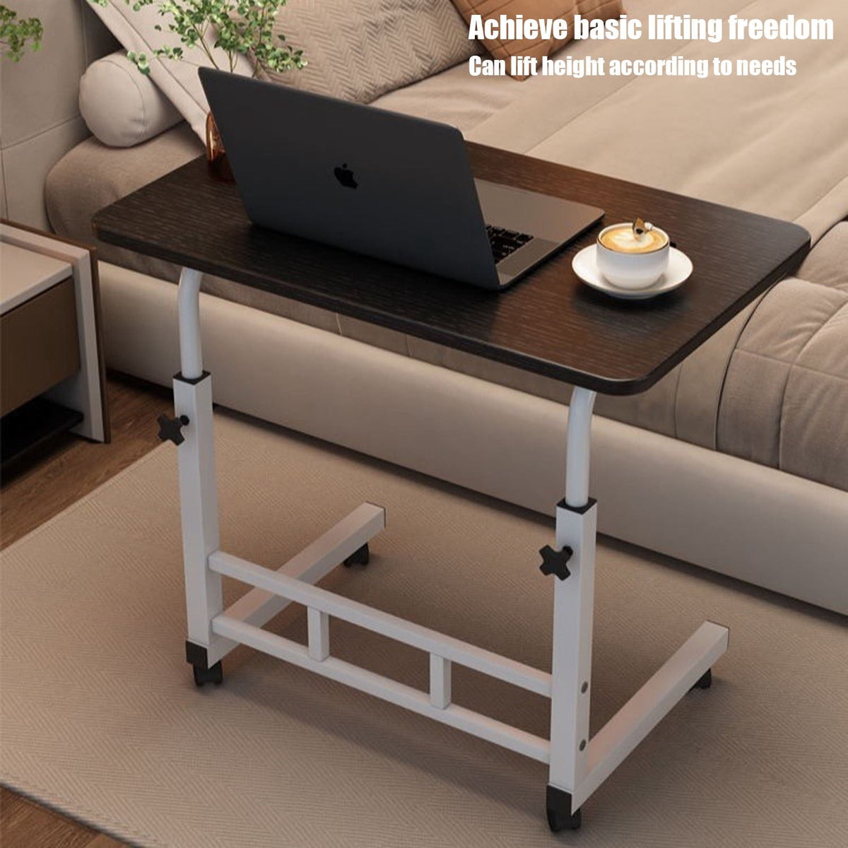 Study Computer Desk Home Office. Adjustable Height Laptop Writing Table. Bedside Table Lazy Sofa Table Minimalist Desk. End Table Sofa Side Table. Small Standing Desk with Wheels for Bedside Sofa
