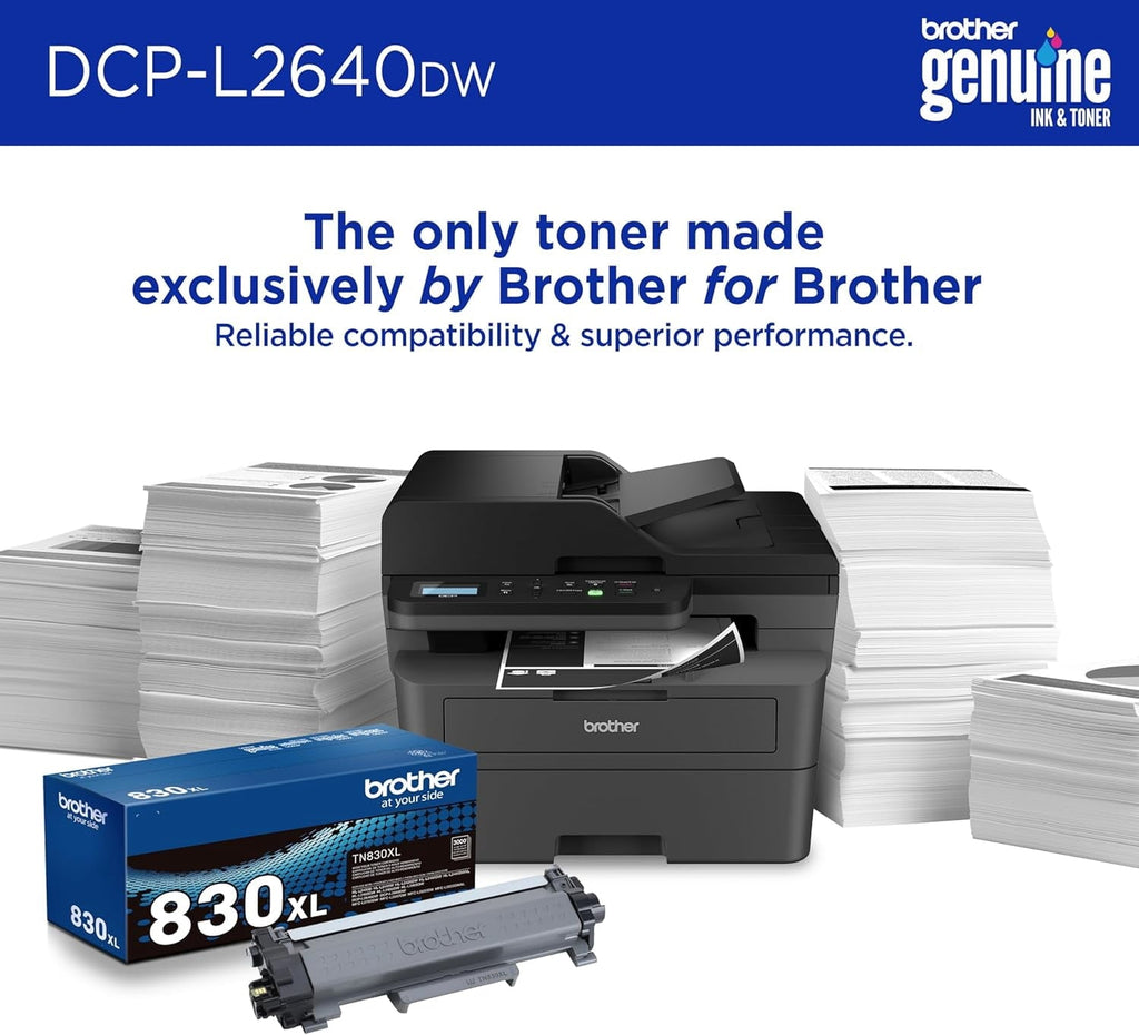 Brother Wireless DCP-L2640DW Compact Monochrome Multi-Function Laser Printer with Print. Copy and Scan. Duplex and Mobile Printing (Sold without manufacturer warranty)