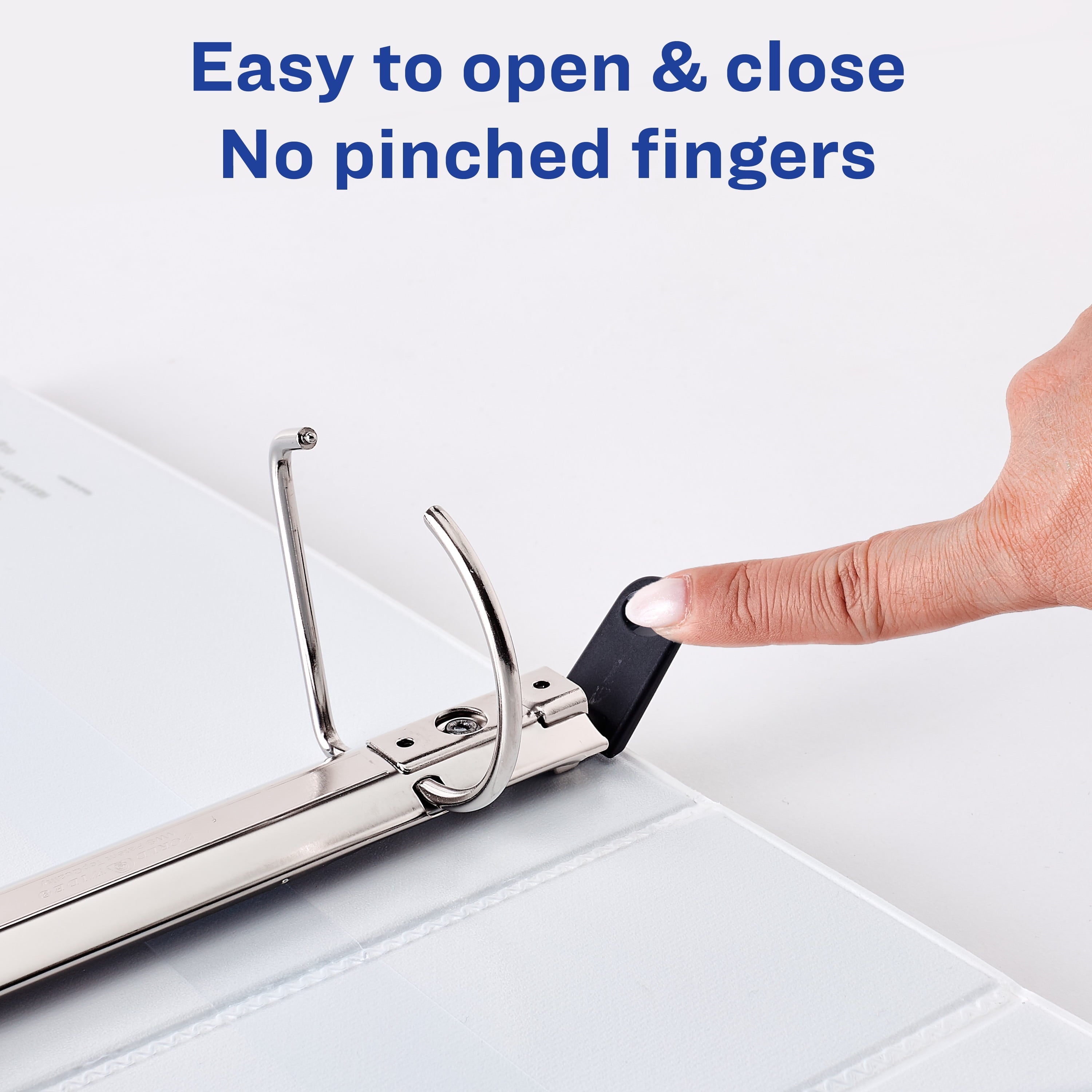 Avery Heavy Duty View Binder. 2. One Touch Slant Ring. White