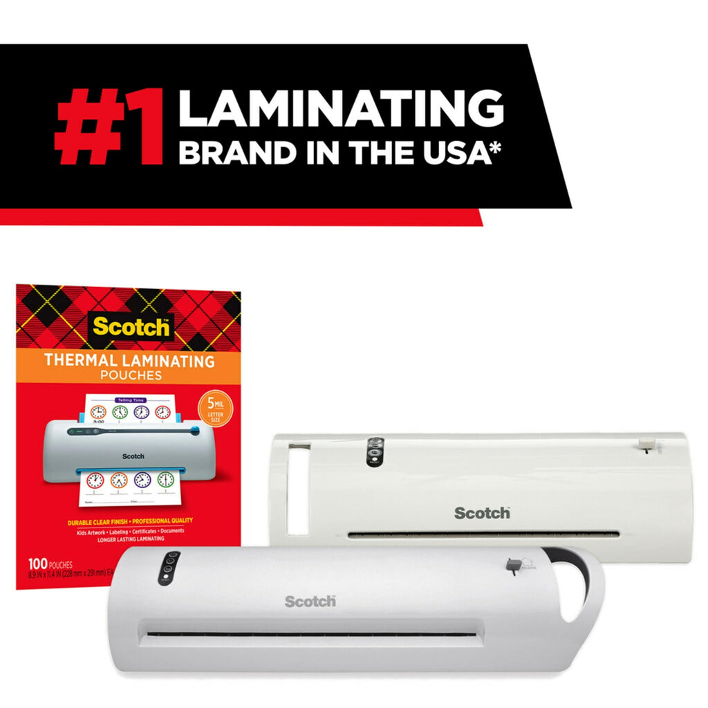 Scotch Thermal Laminating Pouches. Letter Size. 100 Pack
