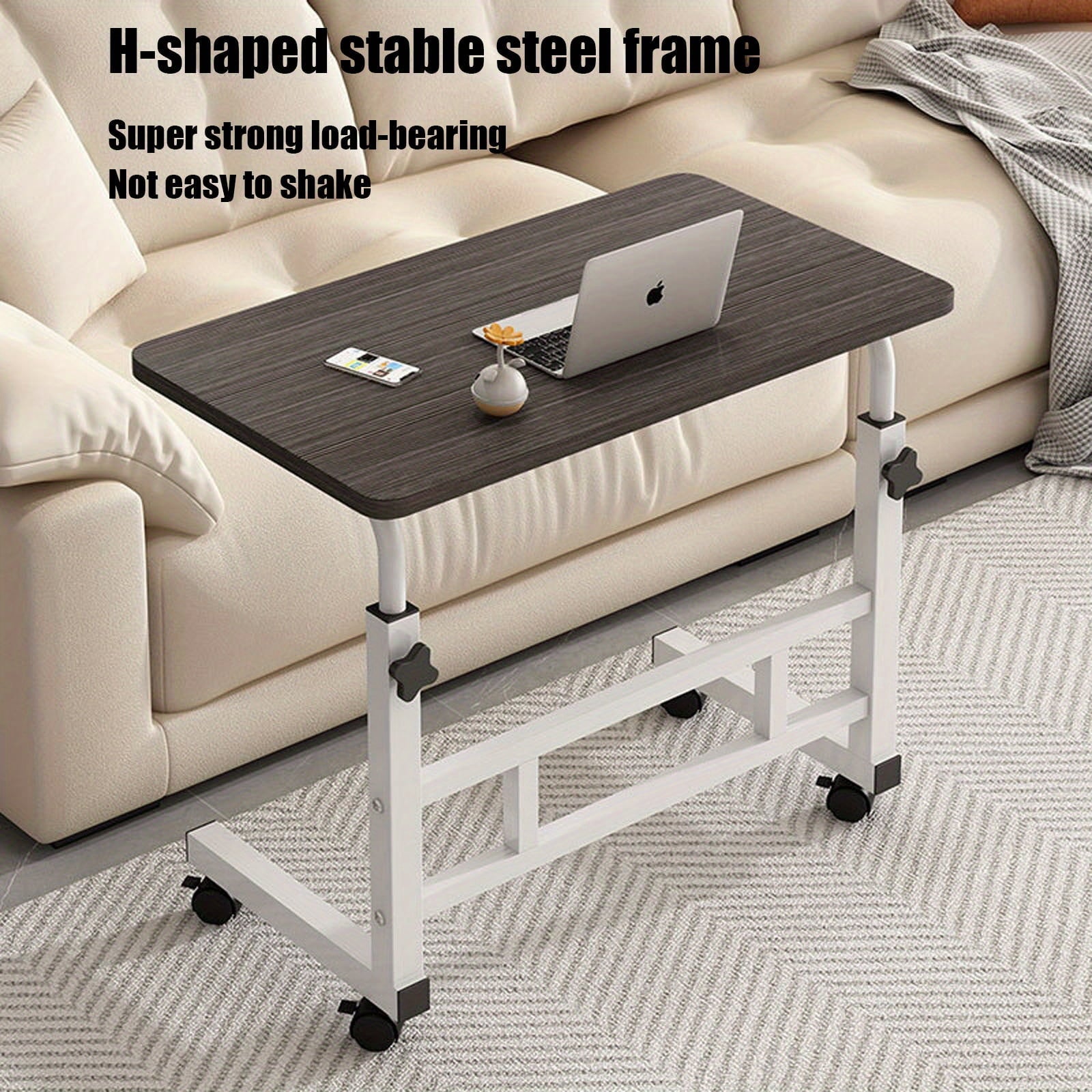 Study Computer Desk Home Office. Adjustable Height Laptop Writing Table. Bedside Table Lazy Sofa Table Minimalist Desk. End Table Sofa Side Table. Small Standing Desk with Wheels for Bedside Sofa