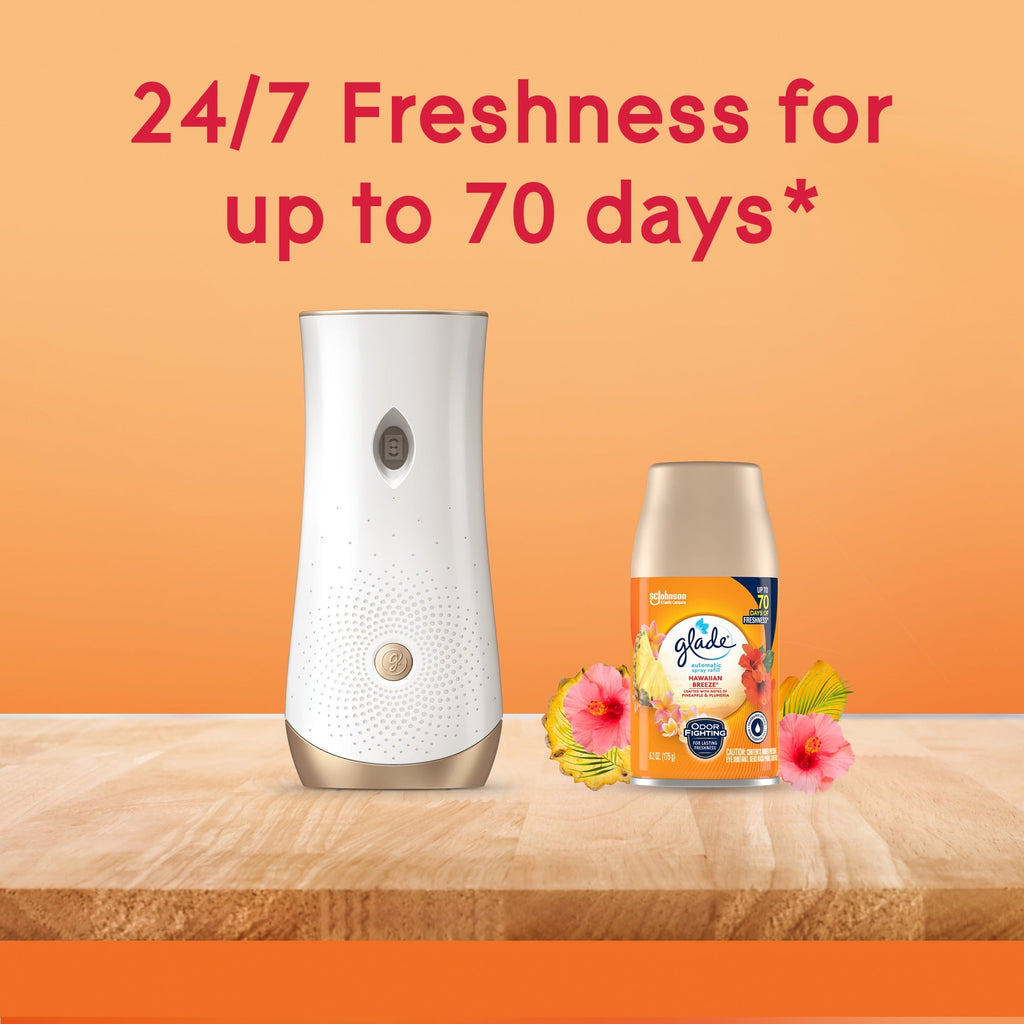 Glade Automatic Spray Refill - Hawaiian Breeze. 3 Refills (6.2 oz Each)