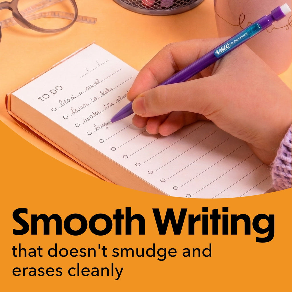 BIC Xtra-Smooth Mechanical Pencil. Medium Point (0.7mm). Perfect For The Classroom & Test Time. 40-Count