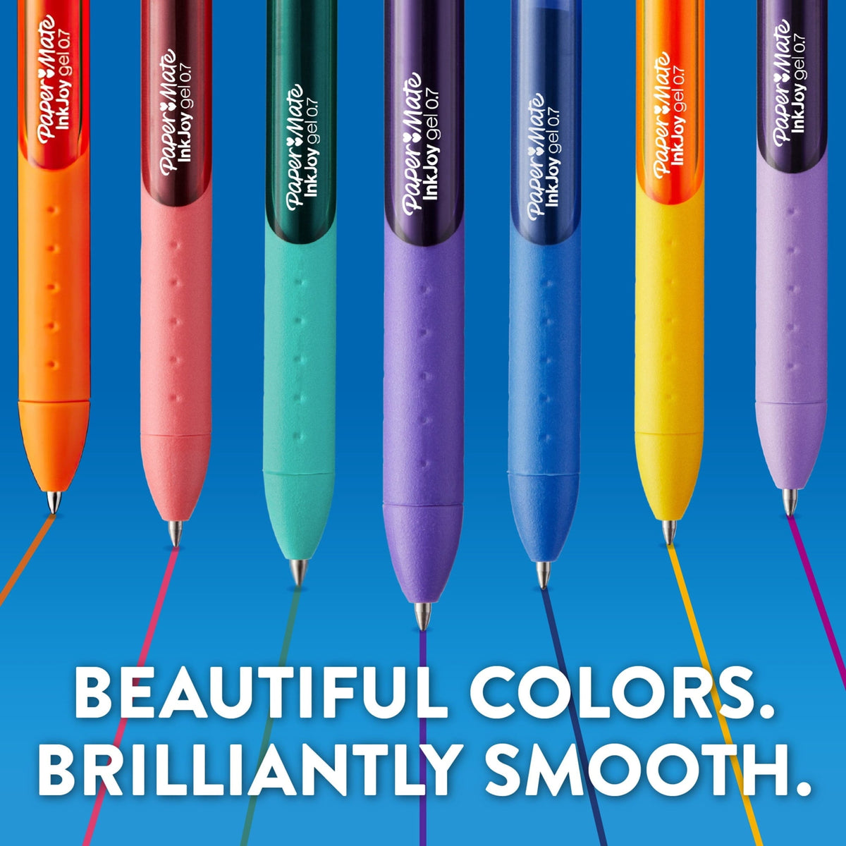 Paper Mate InkJoy Gel Pens. Medium Point. Black. 4 Pack