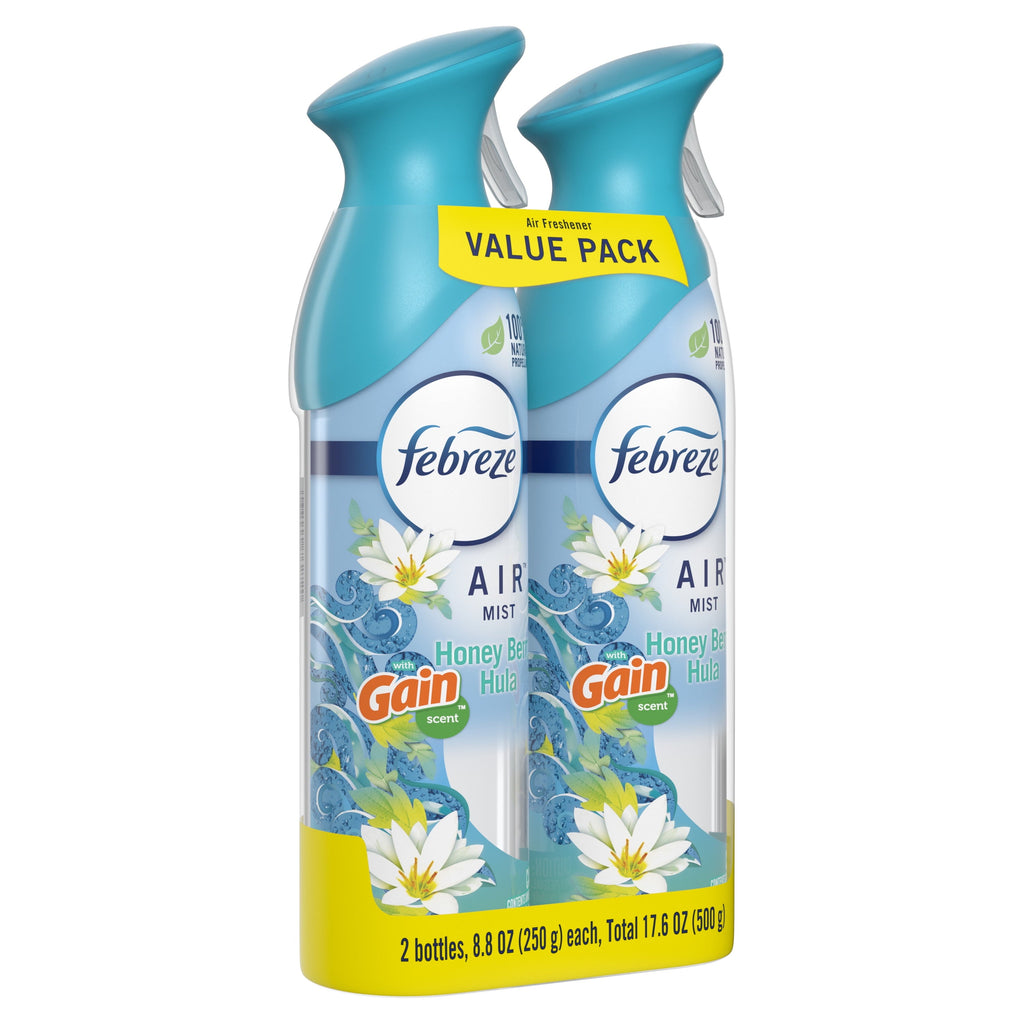Febreze Odor-Fighting Air Freshener Room Spray. Gain Honey Berry Hula. 8.8 oz. 2 Count