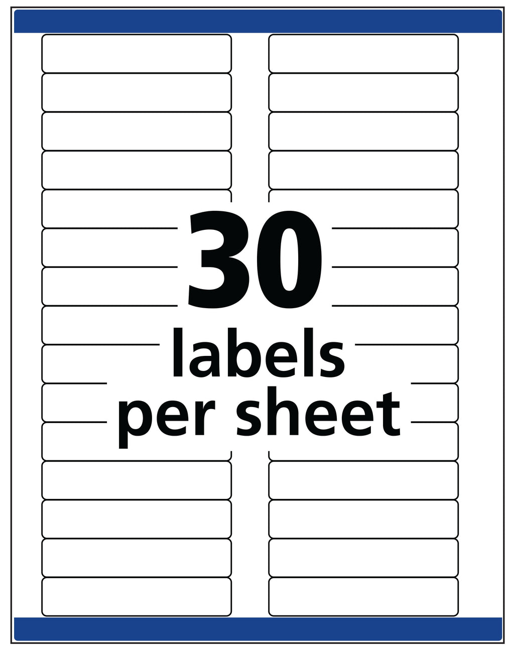 Avery File Folder Labels. 1/3-Cut. 2/3 x 3-7/16. White. 150-Pack