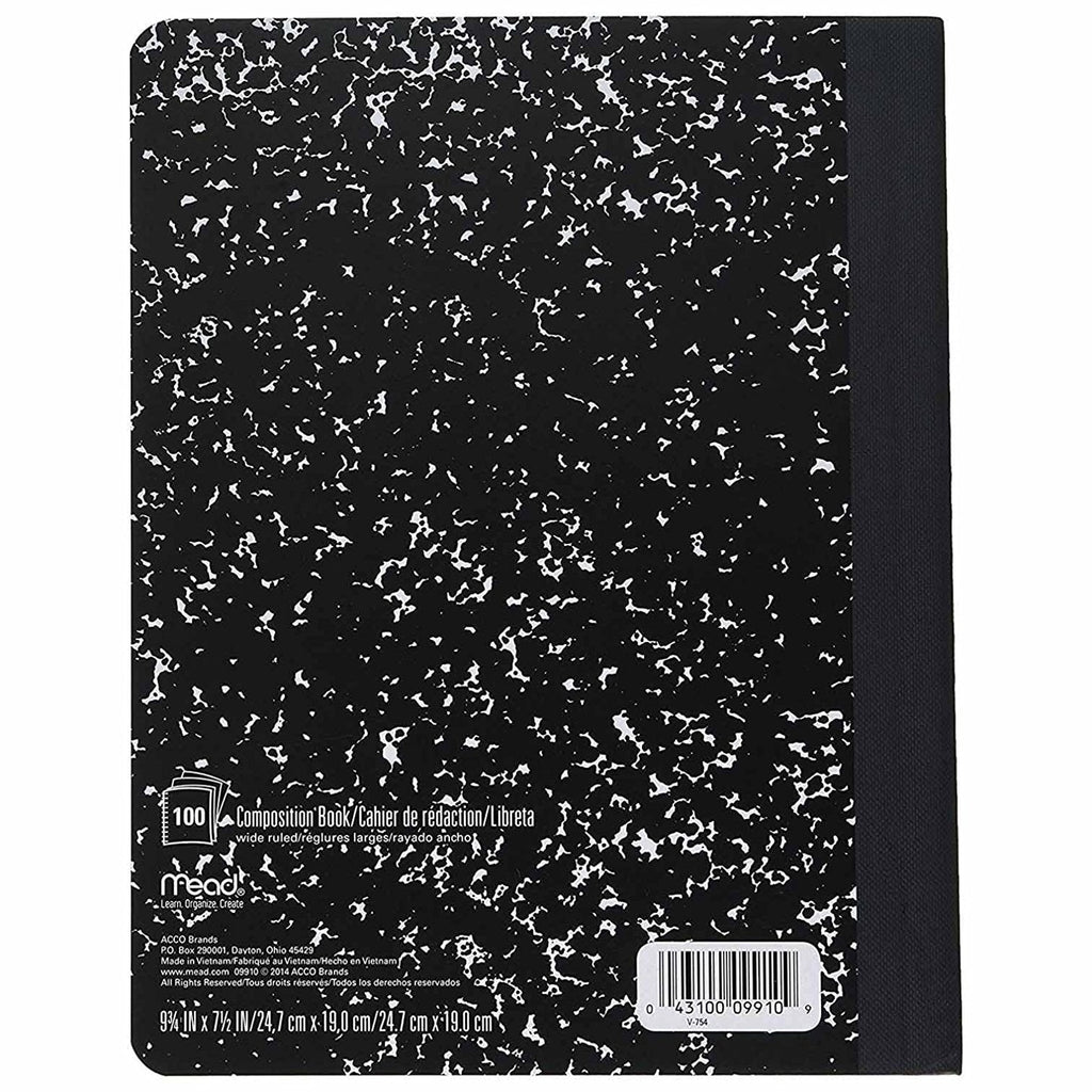 Mead Composition Notebooks. Wide Ruled. 6-Pack