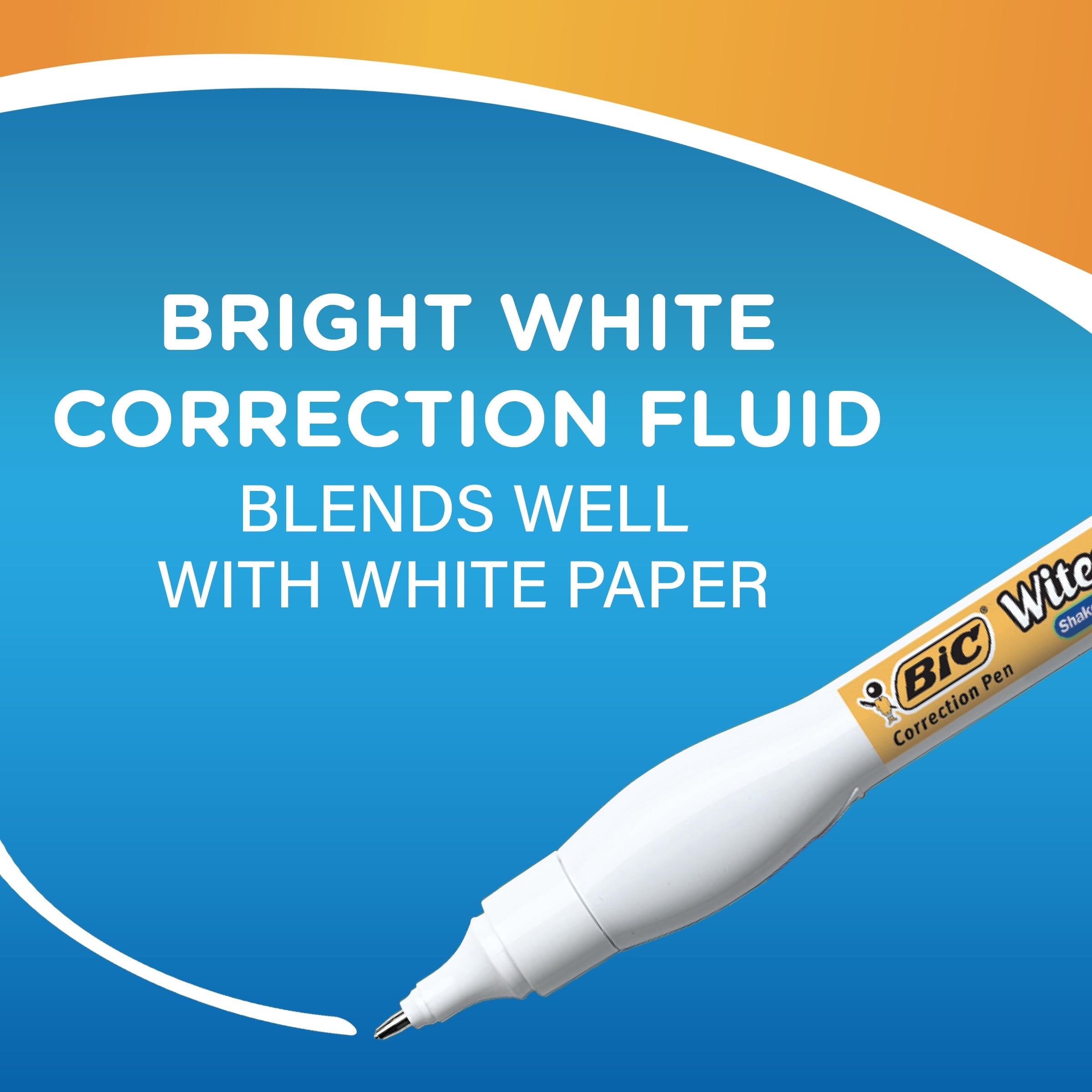 BIC Wite-Out Brand Shake 'n Squeeze Correction Pen. 12-Count Pack