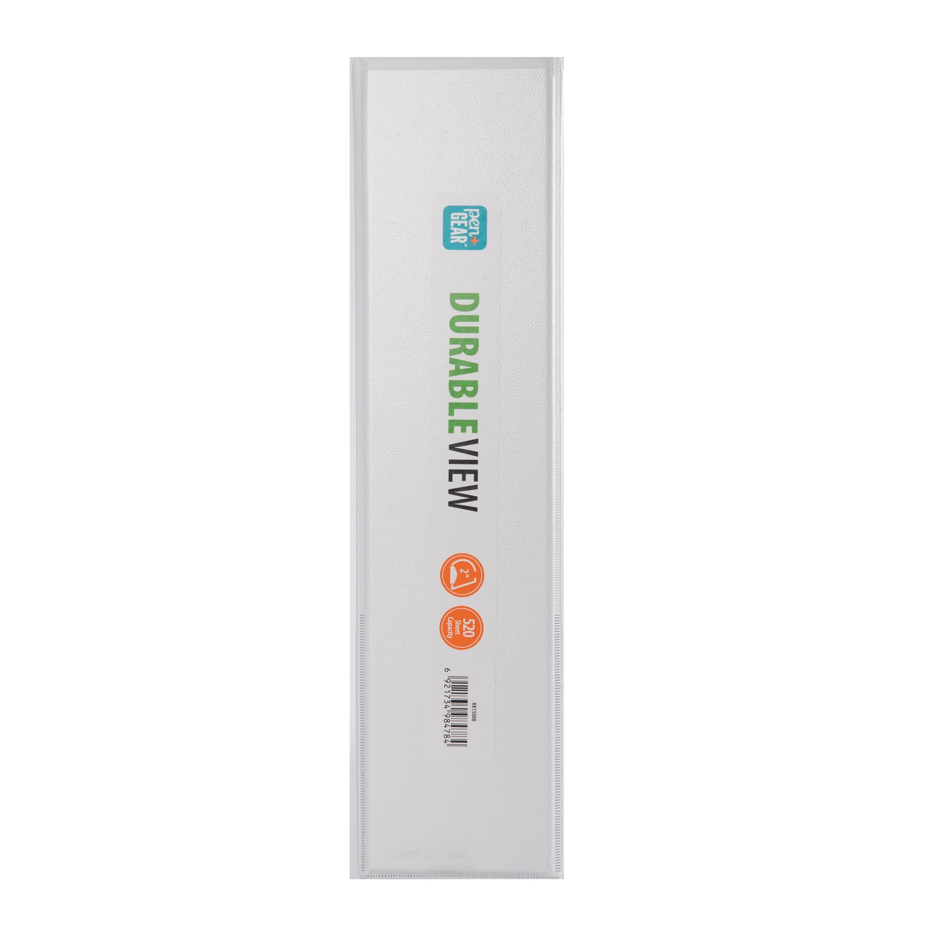 Pen+Gear Durable View Binder. 2-Inch D-Rings. White. 520-Sheet Capacity
