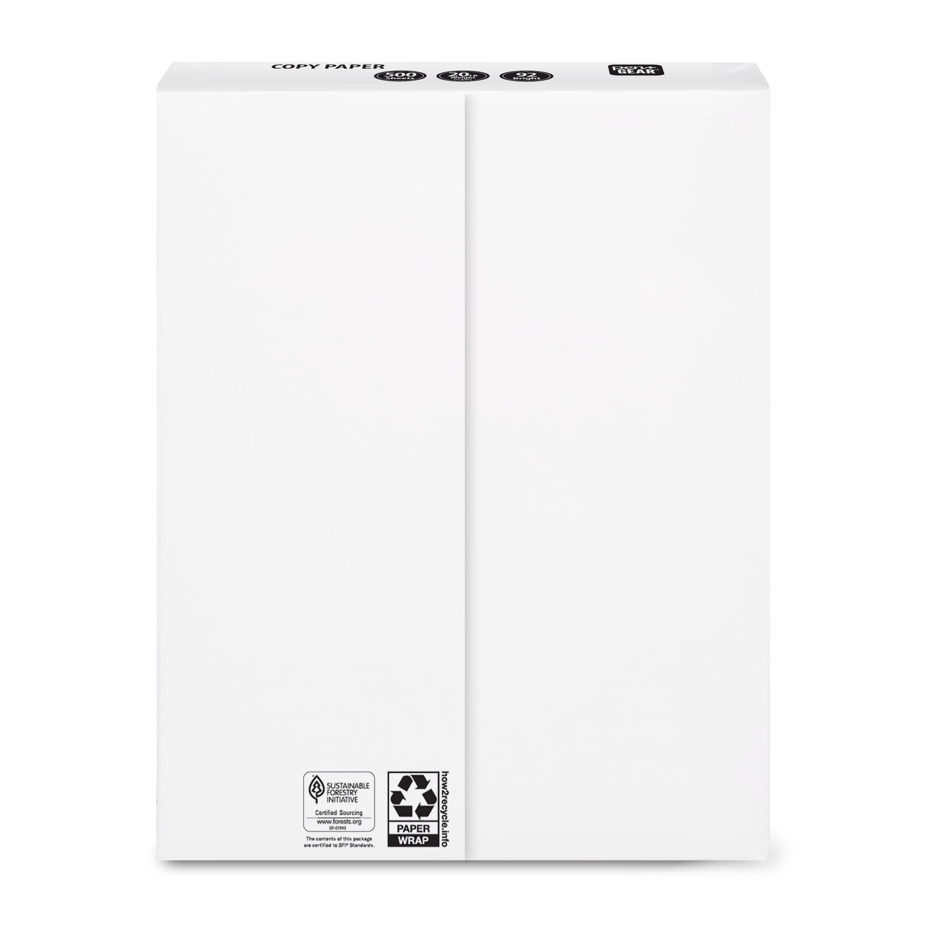 Pen+Gear Copy Paper. 8.5 x 11. 92 Bright. 20 lb. White. 8-Ream Case (4.000 Sheets)