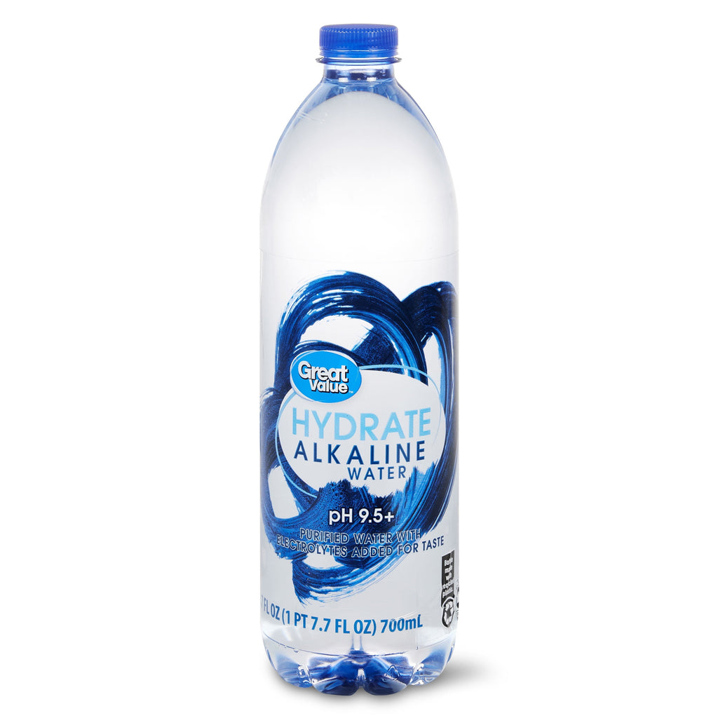 Great Value Hydrate Alkaline Water Bottle. 23.7 fl oz. 15 Count