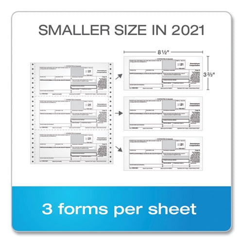 Four-Part 1099-Nec Continuous Tax Forms. 8.5 X 11. 2/page. 24/pack | Bundle of 5 Packs