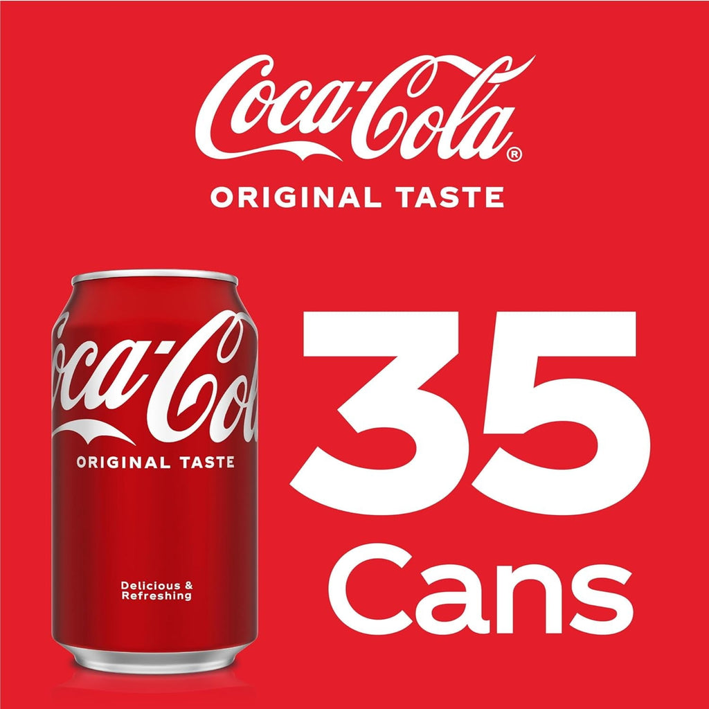 coca-cola drink cans. 12 fl. oz. (pack of 35)
