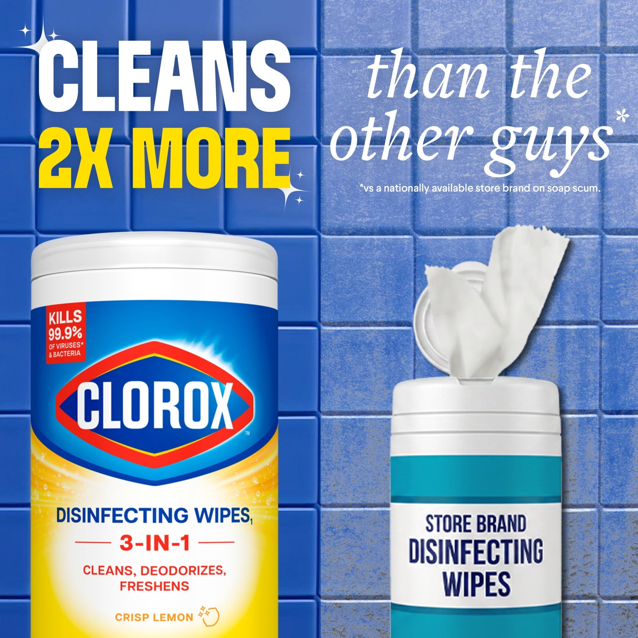 Clorox Disinfecting Wipes. Fresh Scent. 75 ct. 5-Pack
