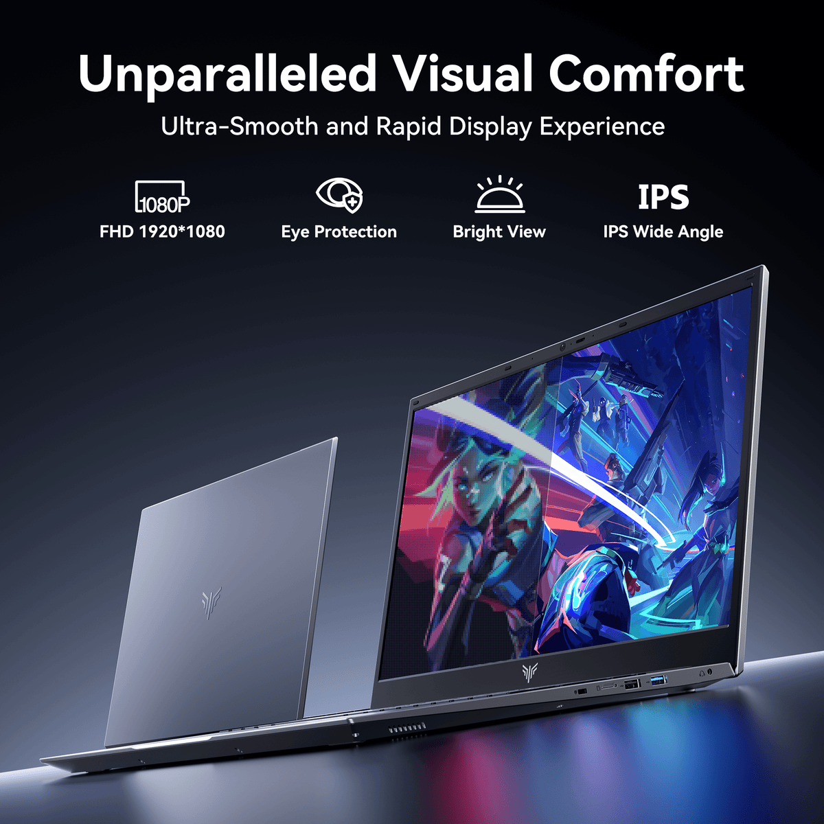 Laptop 18.5 FHD AX18Pro Laptop AMD Ryzen 3 4300U 16GB DDR4 512GB SSD 18.5 FHD Windows 11 Pro WiFi 5.Gray