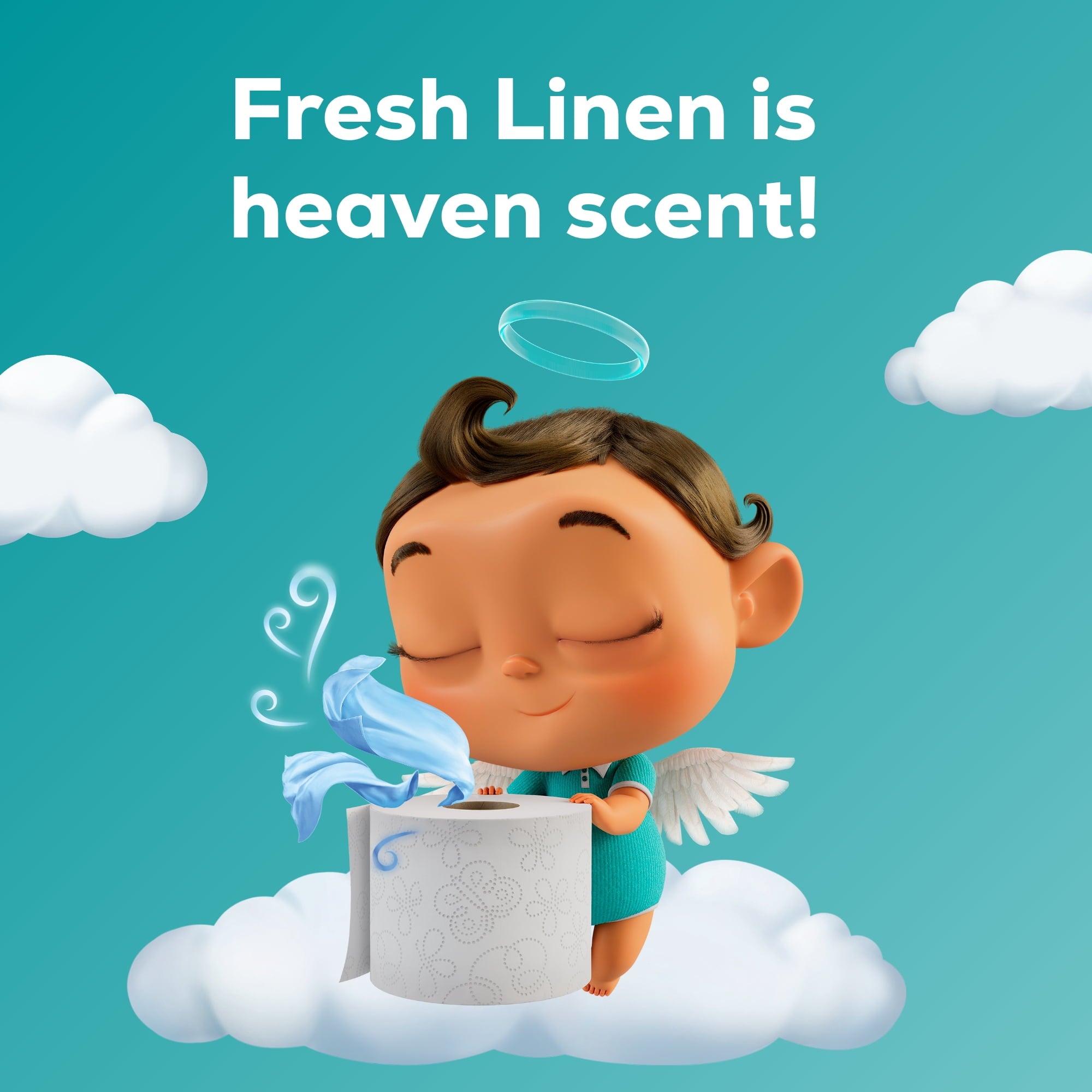 Angel Soft 2-Ply Toilet Paper. Fresh Linen Scented Tube. 12 Mega Rolls. 320 Sheets per Roll