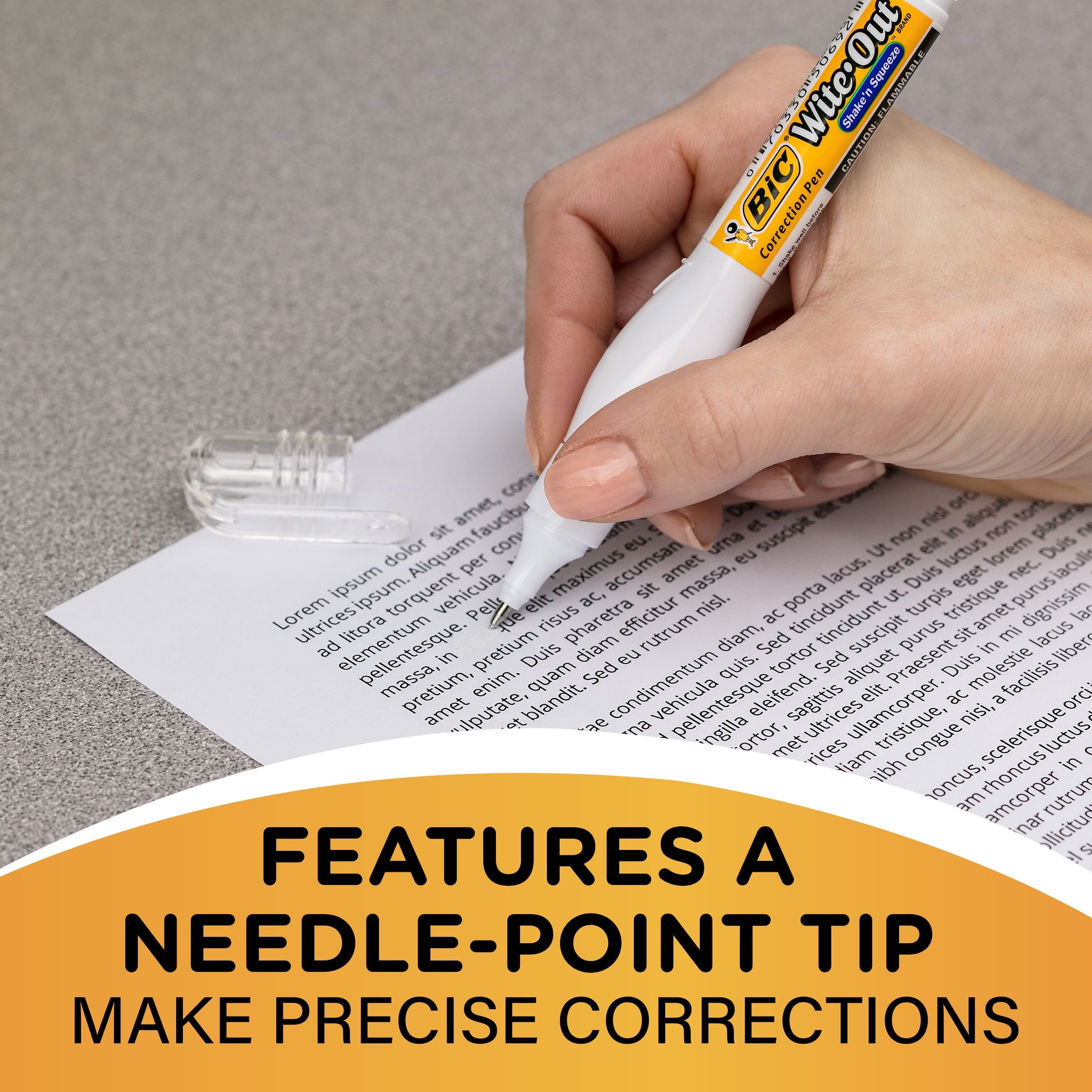 BIC Wite-Out Brand Shake 'n Squeeze Correction Pen. 12-Count Pack