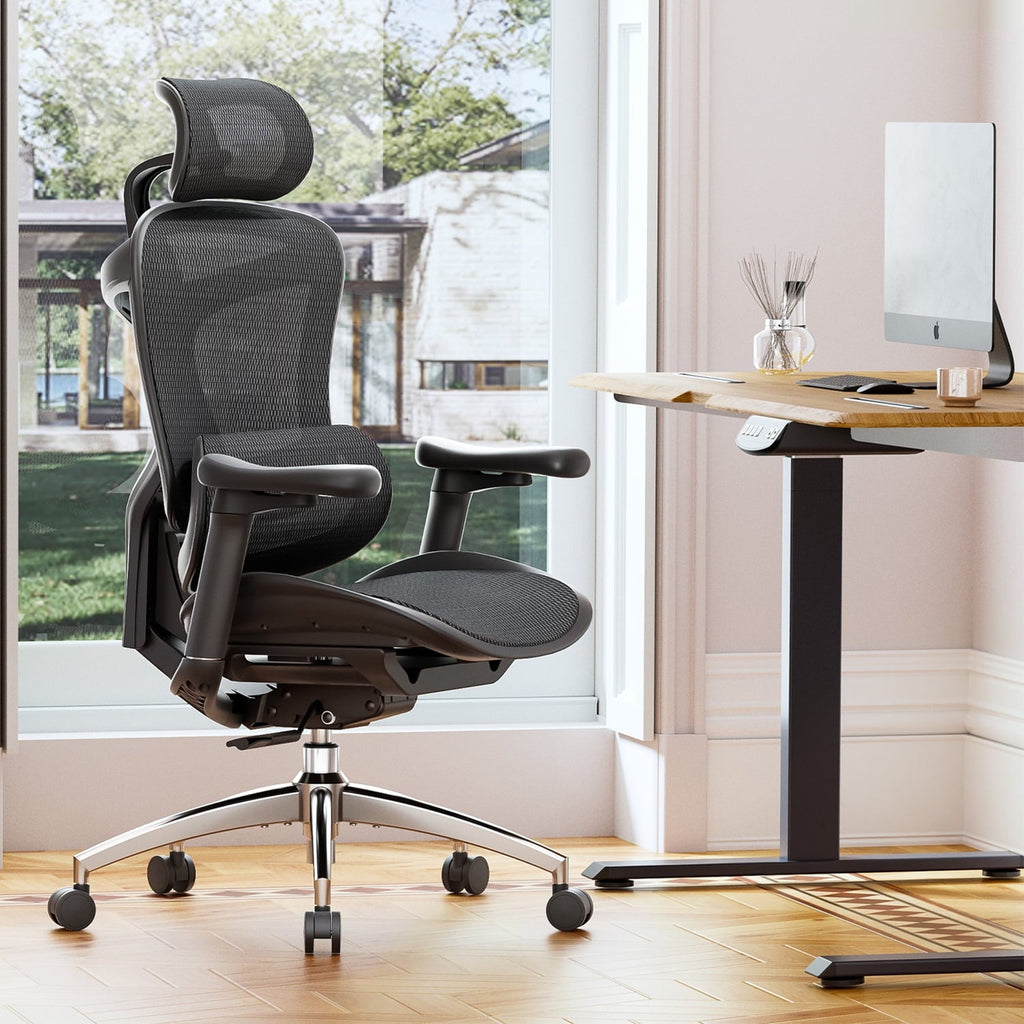 Sihoo Doro-C300 Ergonomic Chair. 3D Armrests  Swivel Chair. Adaptive Lumbar Support Office Chair. Ergonomic Desk Chairs for Adults. Comfort Home Office Chair. Black (Set of 1))