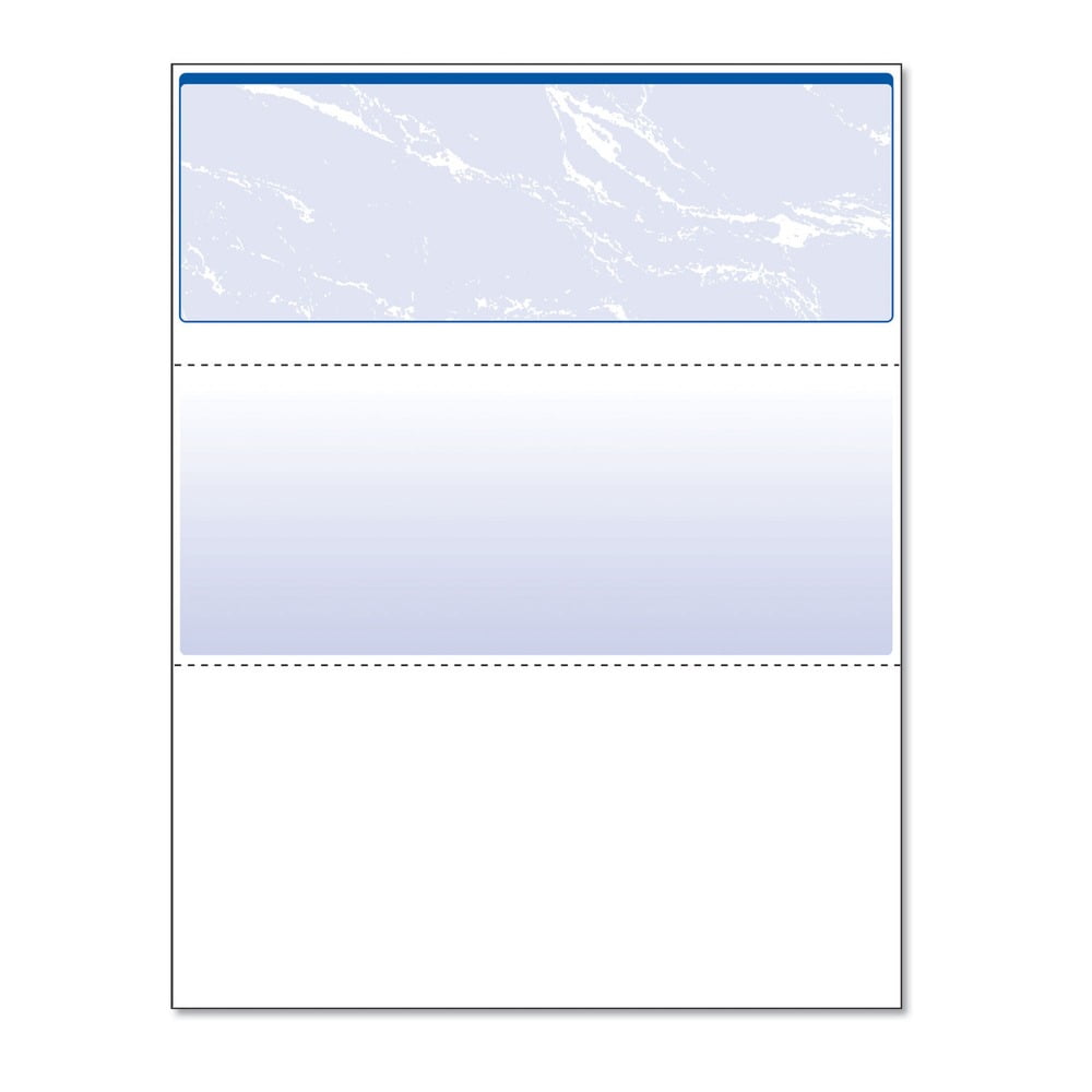 DocuGard Security Business Checks. 11 Features. 8.5 x 11. Blue Marble Top. 500/Ream