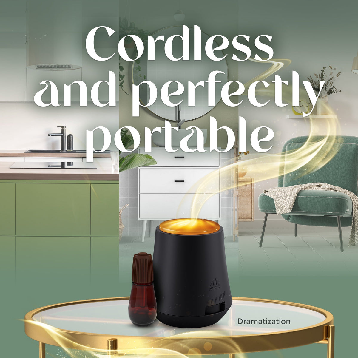 Air Wick Essential Mist Scented Oil Air Freshener Diffuser Starter Kit. Linen & Petals. 2 Piece