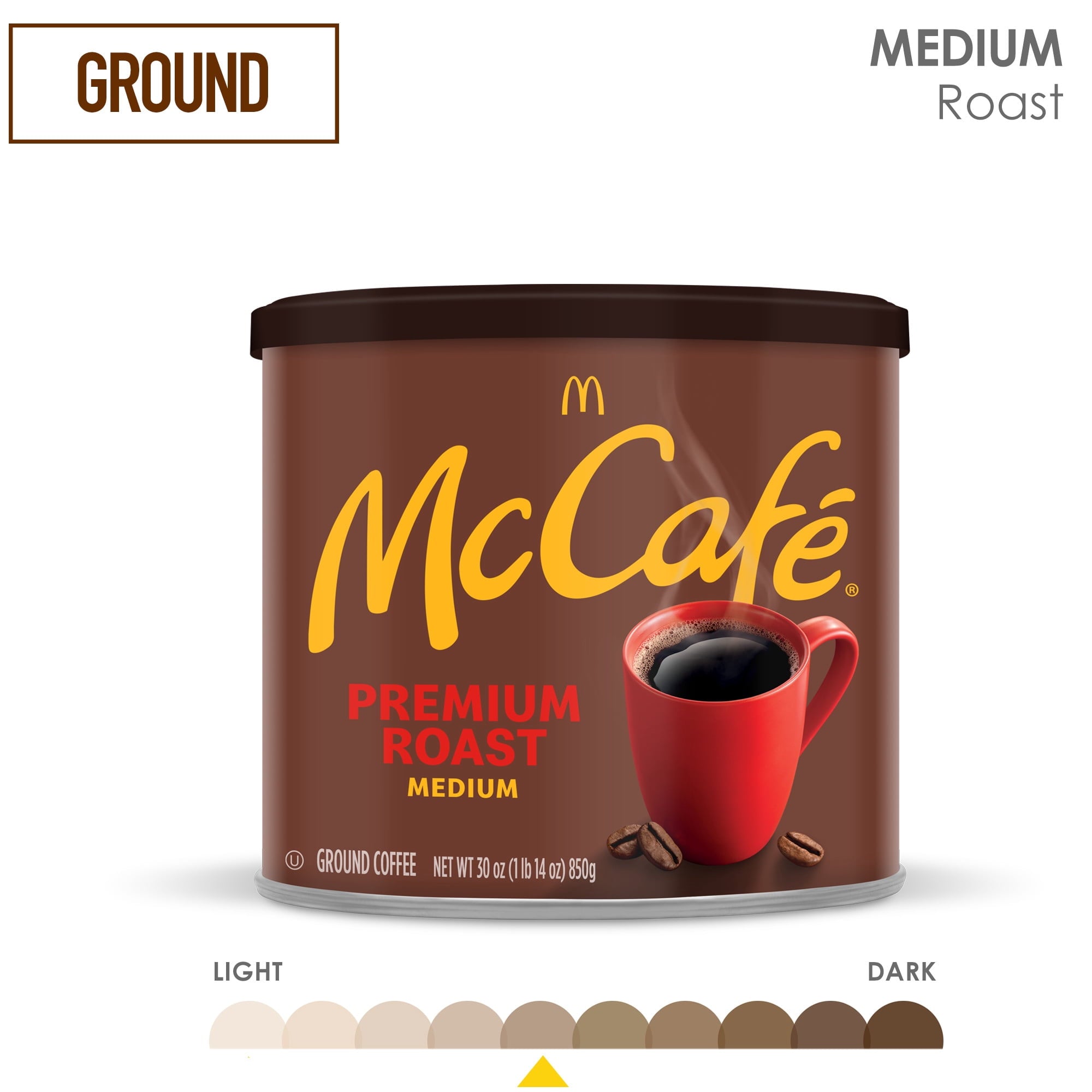 McCafe Premium Roast Medium Roast Ground Coffee. 30 oz