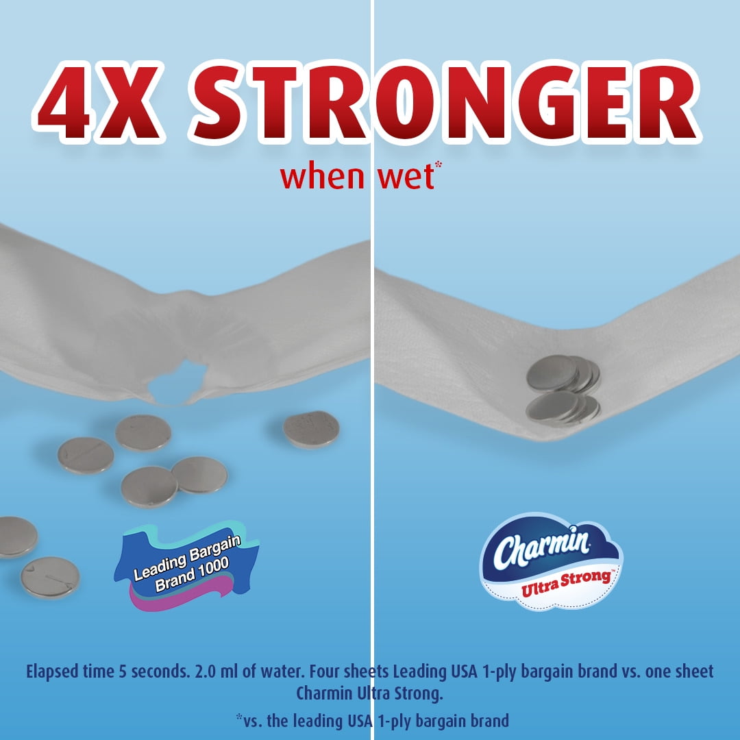 Charmin Ultra Strong Toilet Paper. Mega Rolls. 242 Sheets per Roll. 6 Count