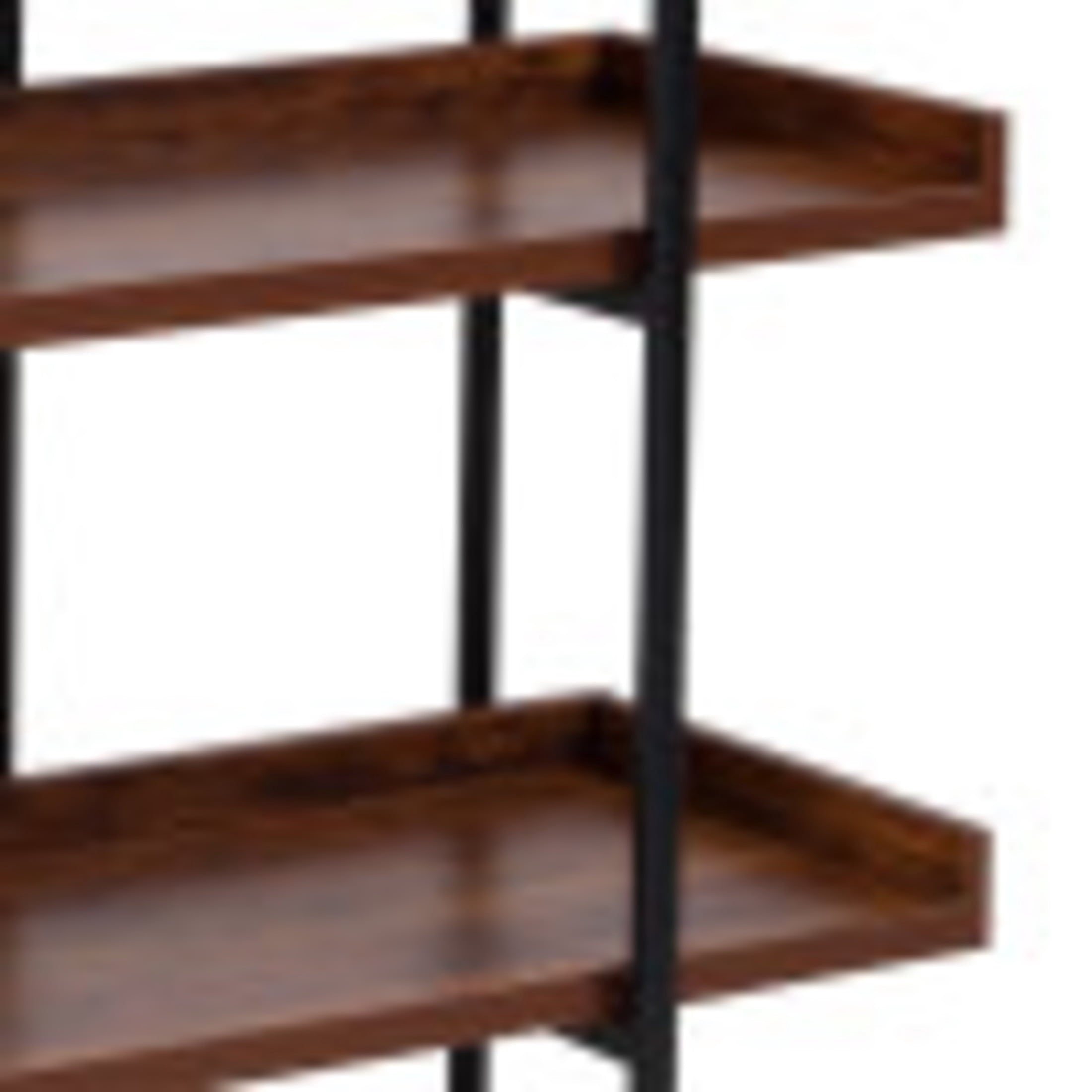 Flash Furniture Mayfair 35H Open-Style 3-Shelf Display Unit Bookcase. Rustic Wood Grain Finish