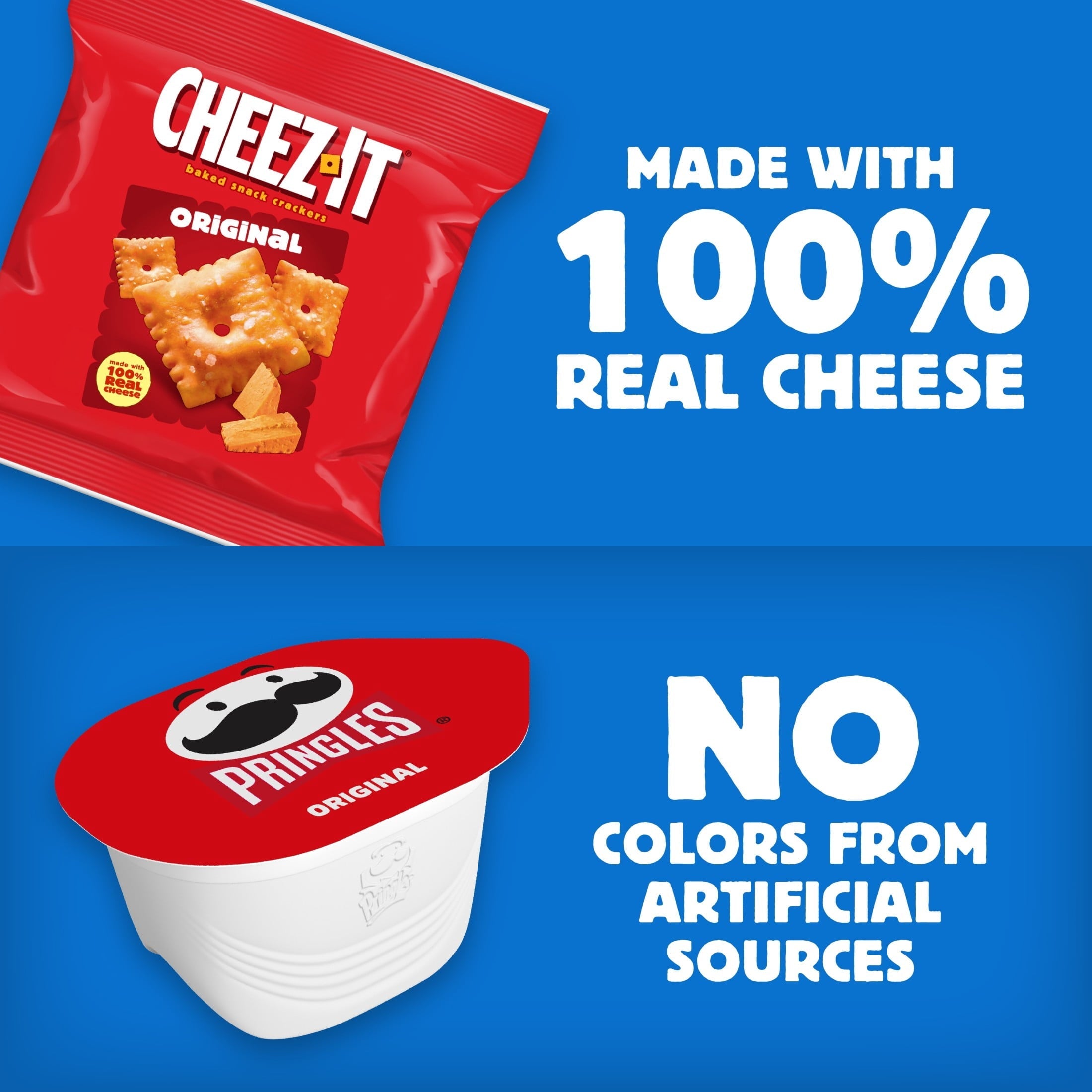 Cheez-It. Pringles. Lunch Snacks. Variety Pack. 16.95oz Box (20 Packs)