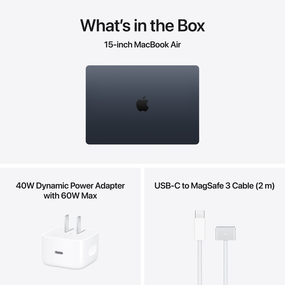 Apple 15 MacBook Air with M5 chip. 10 core CPU / 10 core GPU. 16GB Memory. 1TB SSD - Midnight