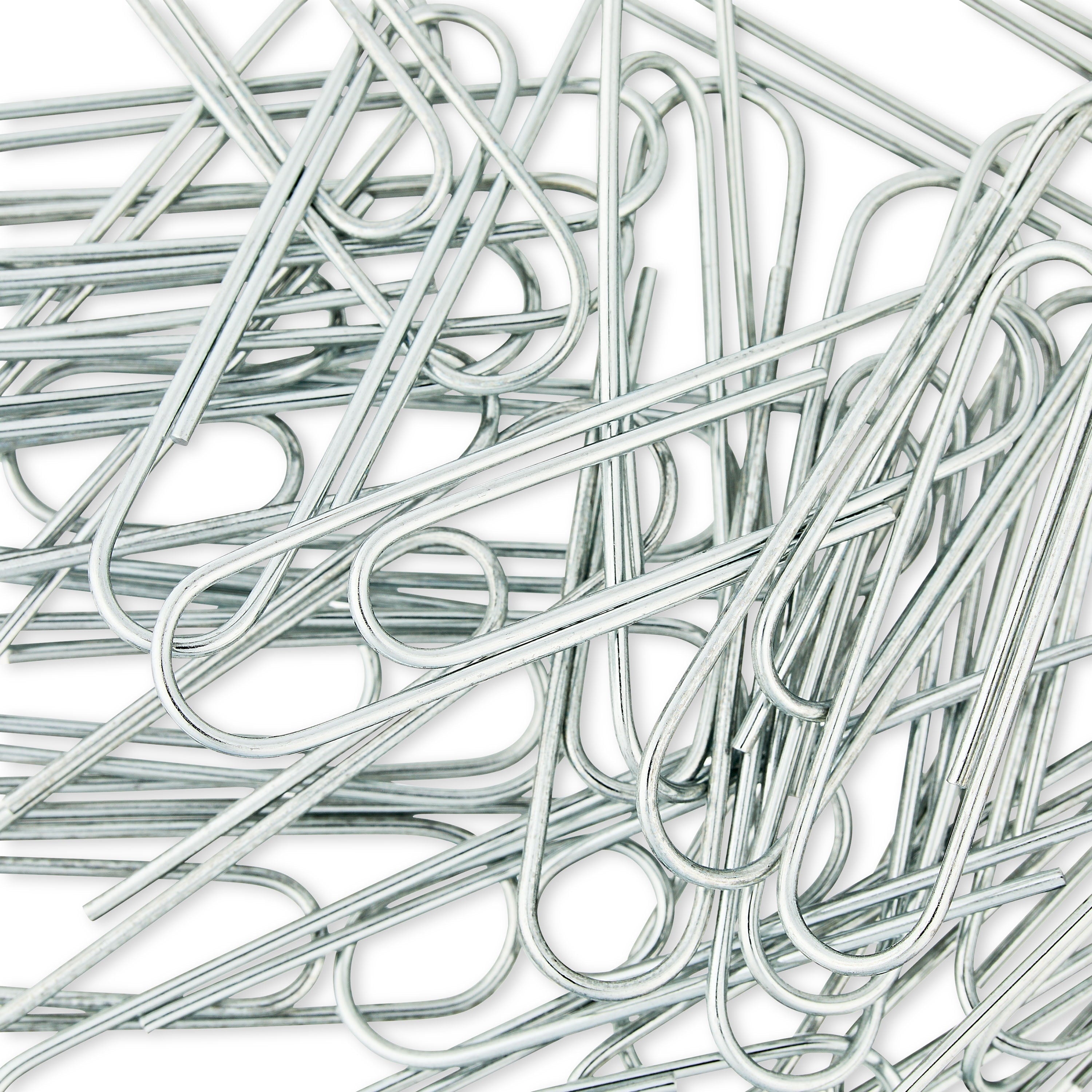 Pen+Gear Jumbo Smooth Paper Clips. Silver. 100 Count